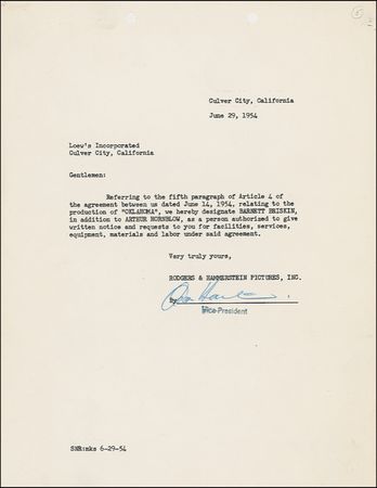 Lot #702 Richard Rodgers and Oscar Hammerstein - Image 1
