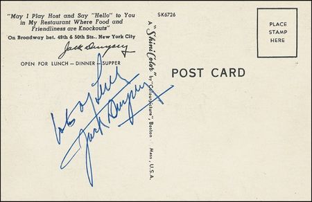 Lot #1386 Jack Dempsey - Image 1