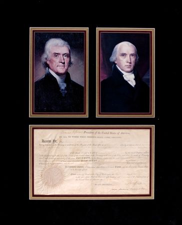 Lot #78 Thomas Jefferson and James Madison - Image 1