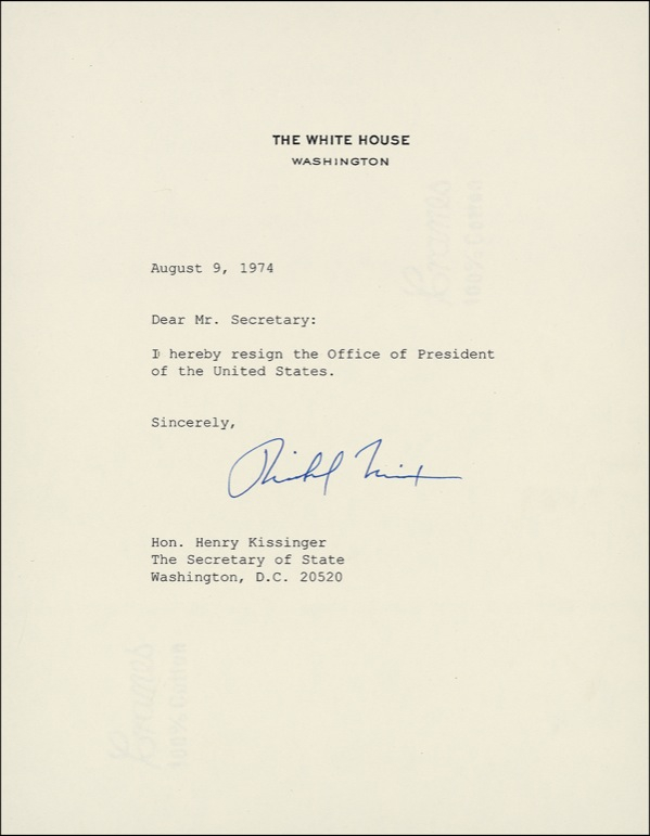 Lot 111 Richard Nixon