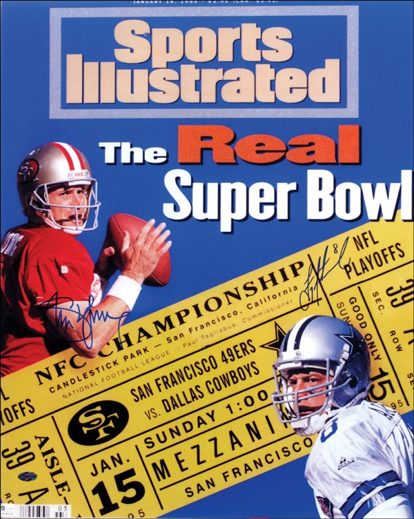 Lot 1571 Steve Young and Troy Aikman