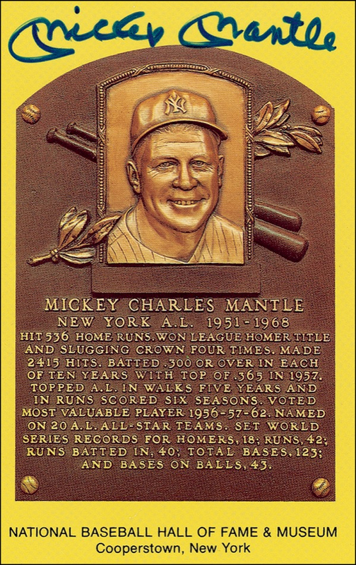 Lot 1406 Mickey Mantle