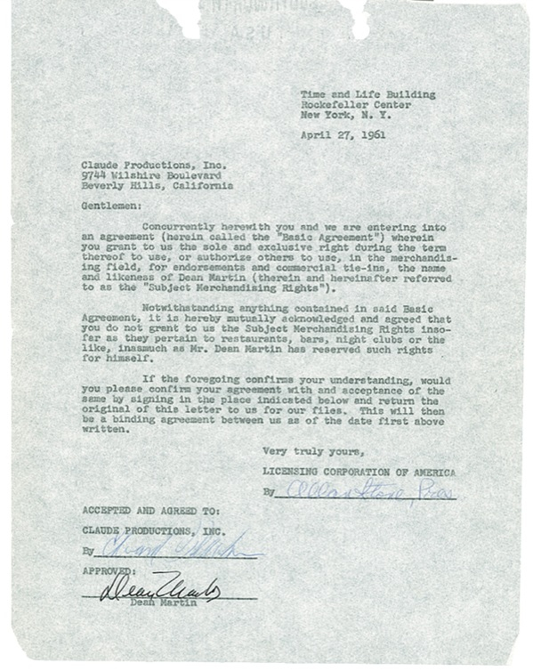 Lot 1032 Dean Martin