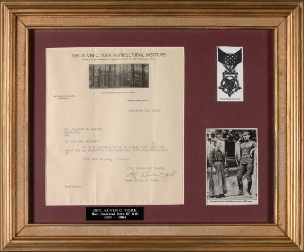 Lot 361 Sgt. Alvin C. York