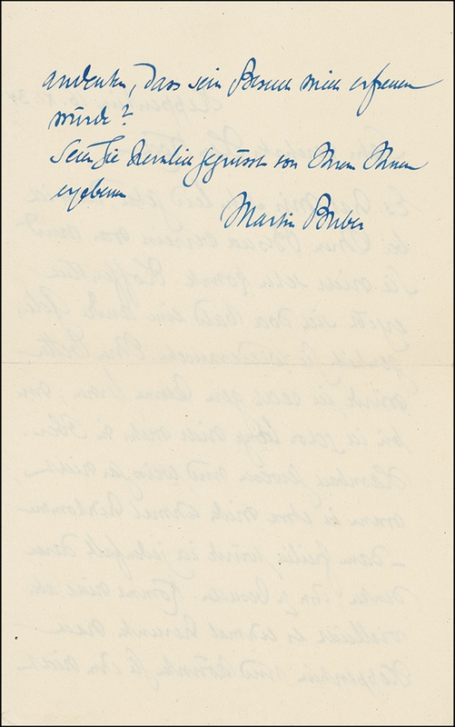 Lot 180 Martin Buber
