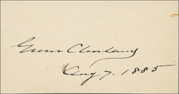 Lot 25 Grover Cleveland