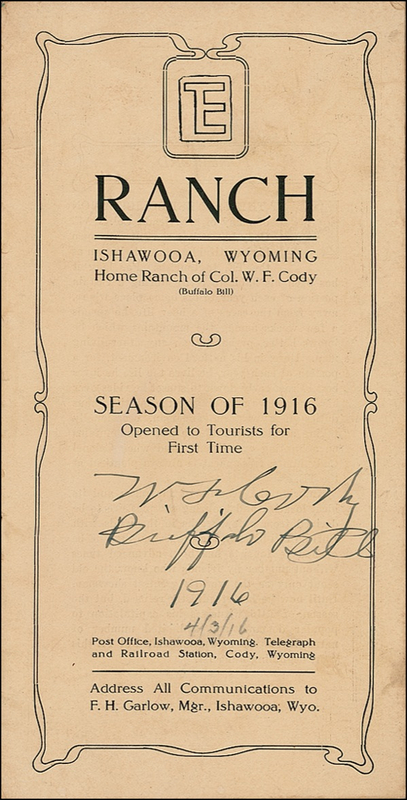 Lot 190 William F. “Buffalo Bill” Cody