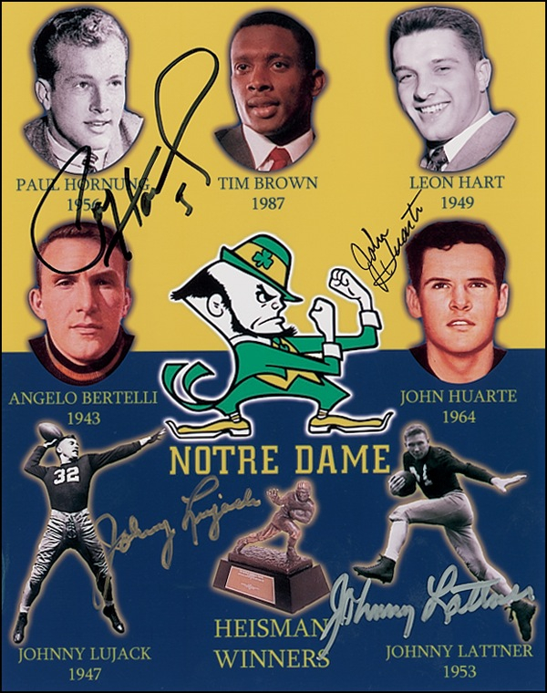 Lot 1448 Notre Dame Heisman Winners