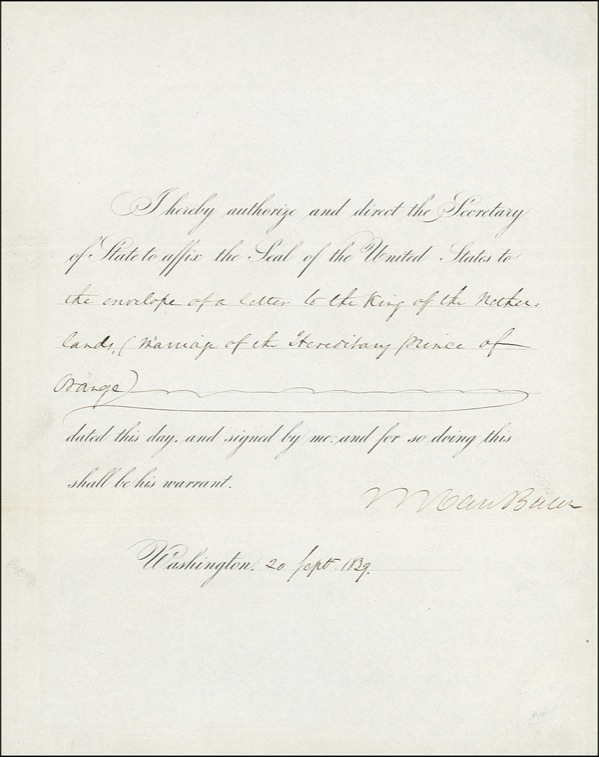 Lot 160 Martin Van Buren