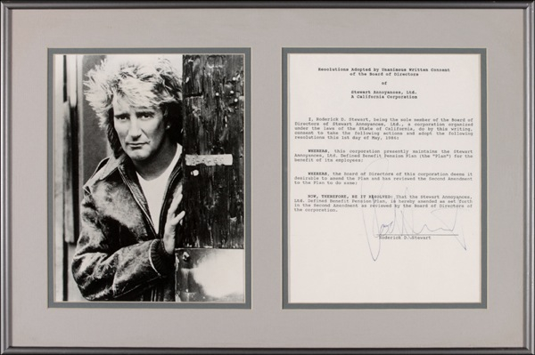 Lot 744 Rod Stewart