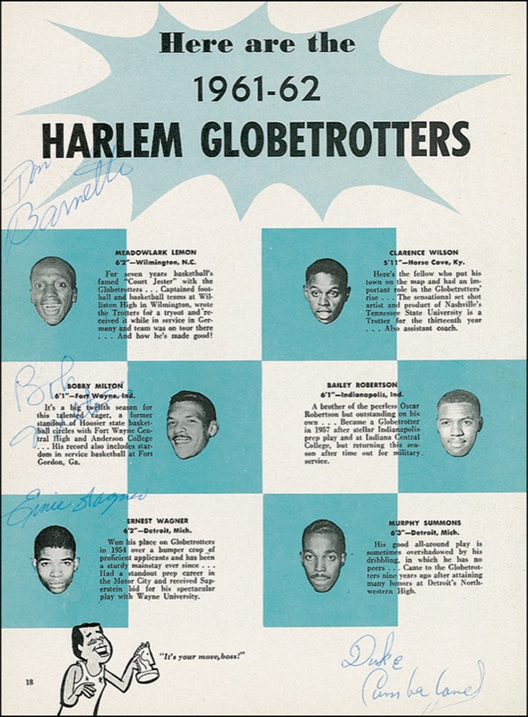 Lot 1337 Harlem Globetrotters