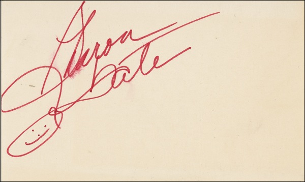 Lot 1133 Sharon Tate