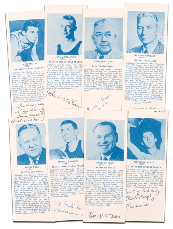 Lot 1219 Basketball Hall of Famers