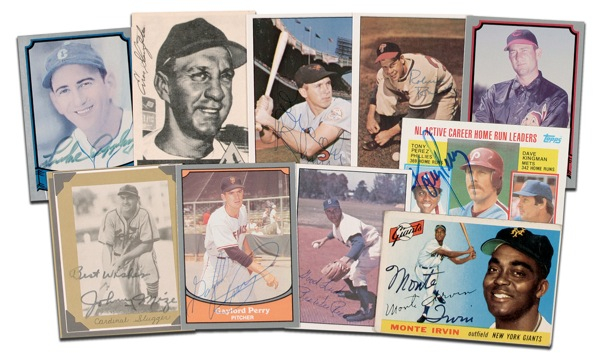 Lot 1212 Baseball Hall of Famers