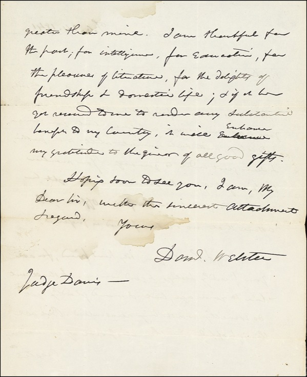 Lot 299 Daniel Webster