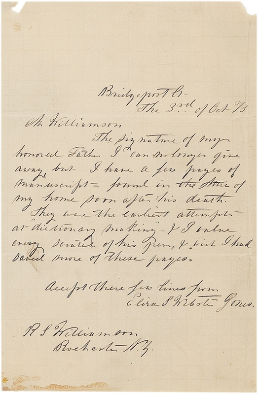 Lot 527 Noah Webster