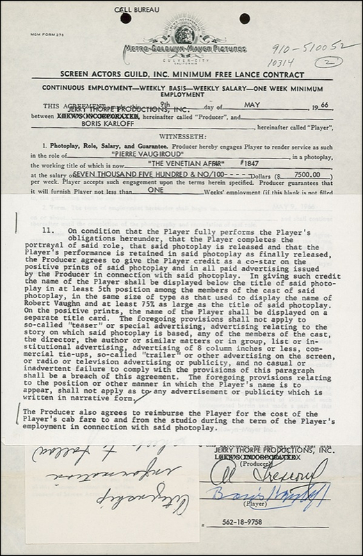 Lot 994 Boris Karloff