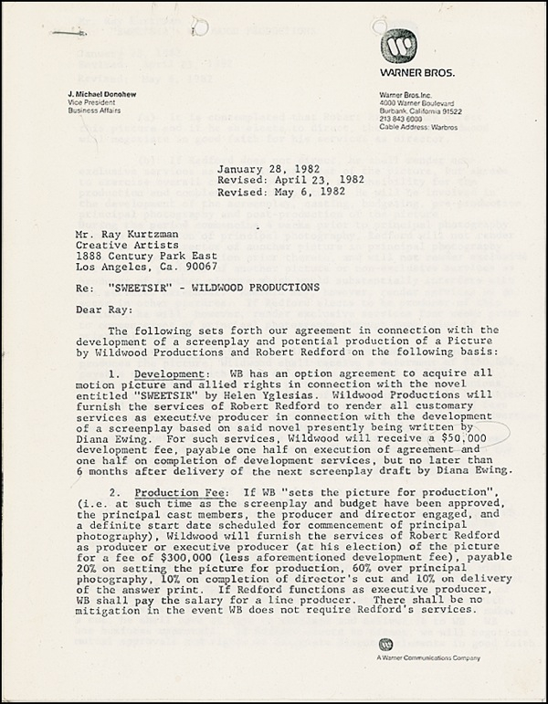 Lot 1084 Robert Redford