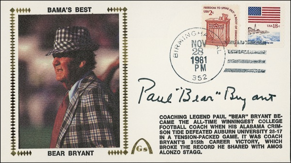 Lot 1255 Paul ?Bear? Bryant