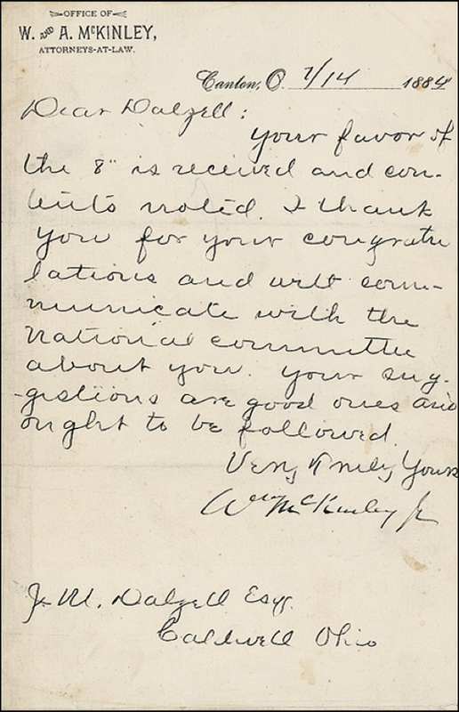 Lot 107 William McKinley