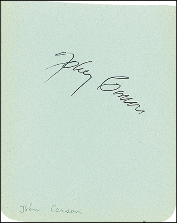 Lot 851 Johnny Carson