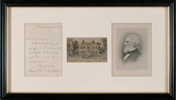Lot 482 Henry Wadsworth Longfellow