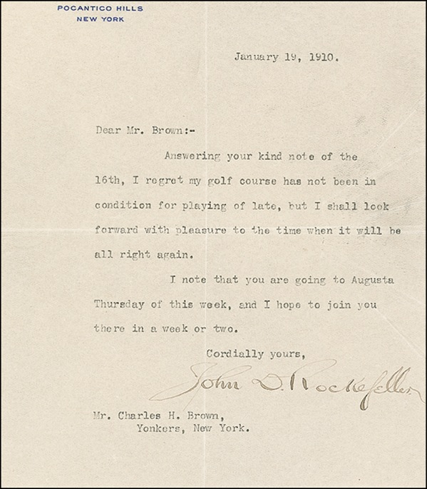 Lot 271 John D. Rockefeller