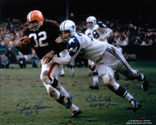 Lot 1251 Jim Brown and Bob Lilly