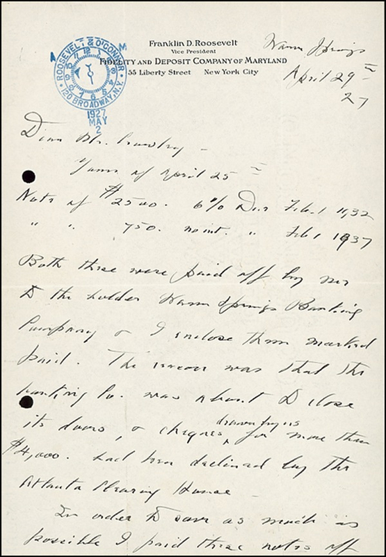 Lot 131 Franklin D. Roosevelt