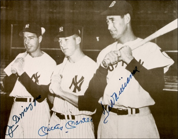 Lot 1293 DiMaggio, Mantle, and Williams