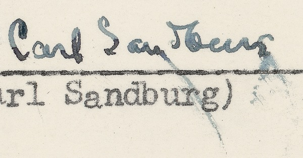 Lot 506 Carl Sandburg