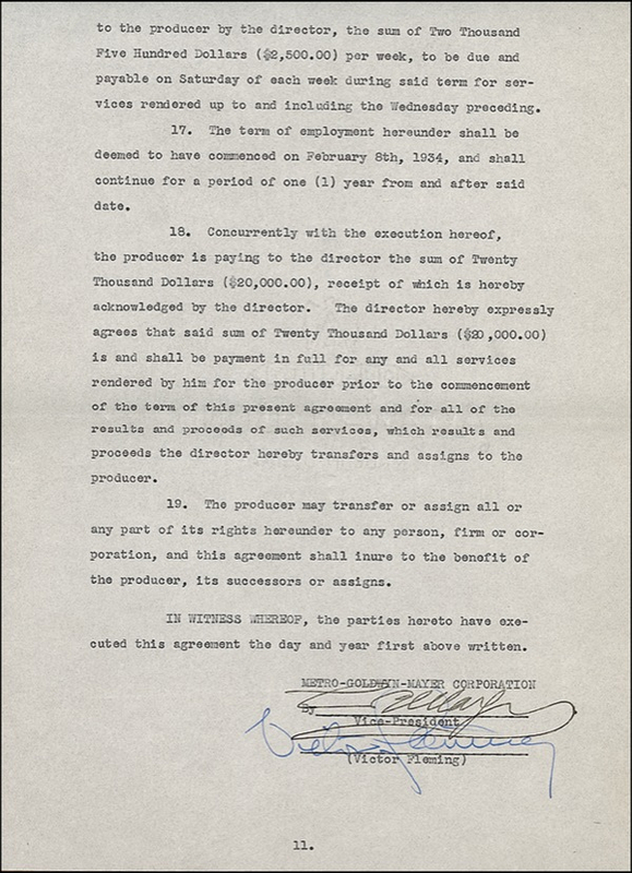 Lot 914 Victor Fleming