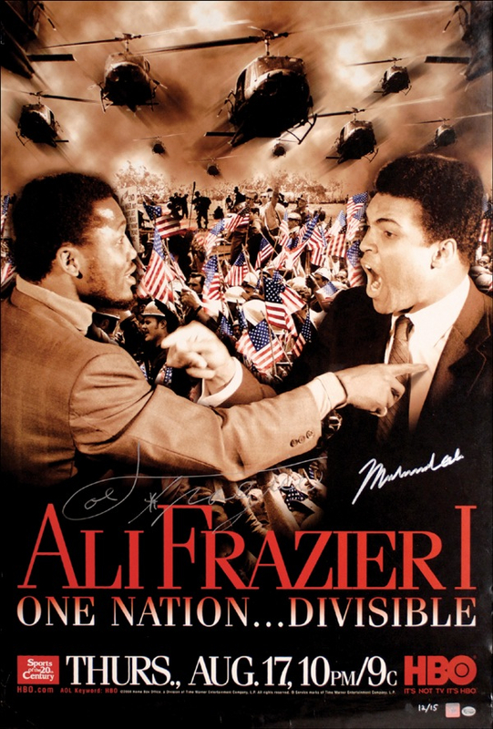 Lot 1185 Muhammad Ali and Joe Frazier