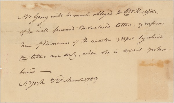 Lot 204 Declaration of Independence: Gerry, Elbridge