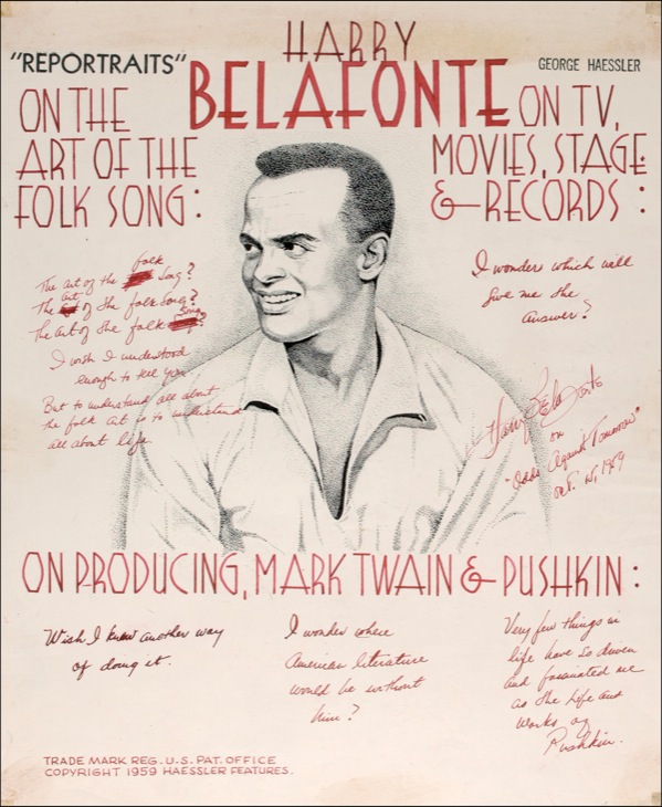 Lot 603 Harry Belafonte