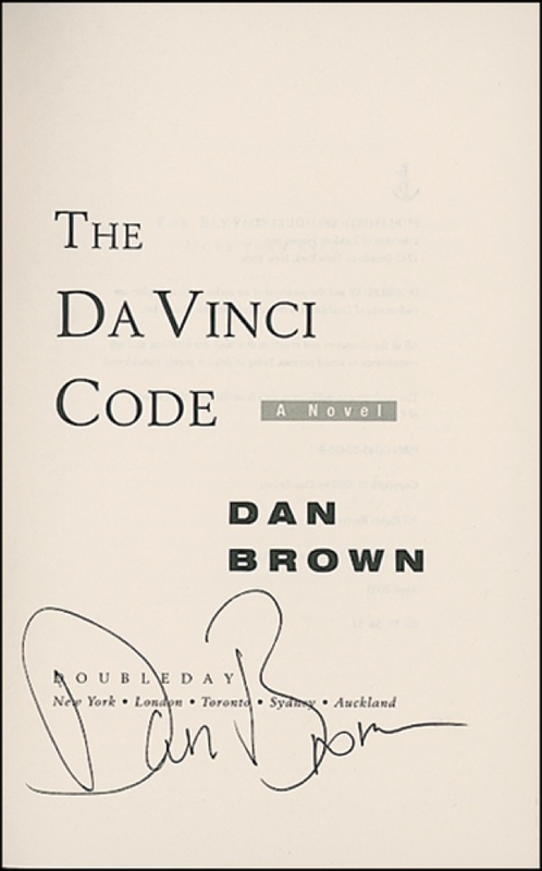 Lot 425 Dan Brown