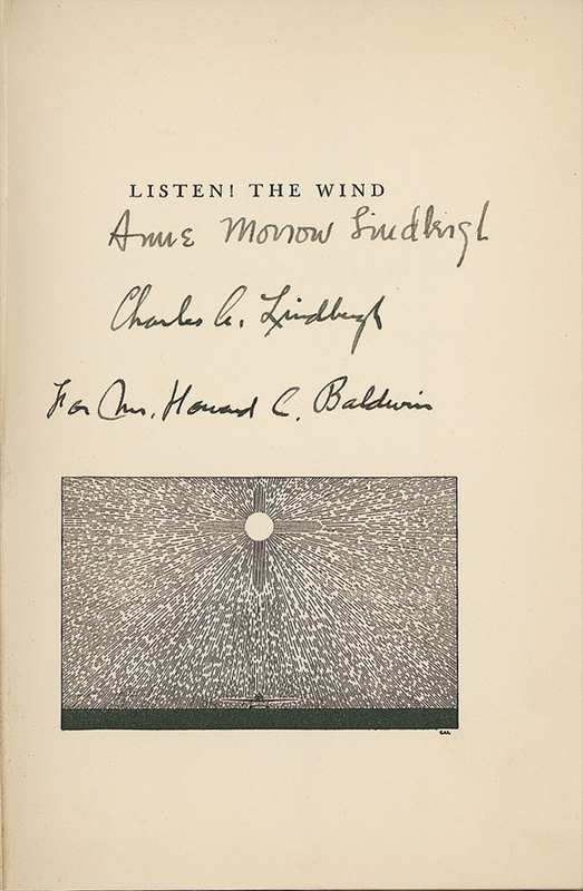 Lot 402 Charles and Anne Morrow Lindbergh
