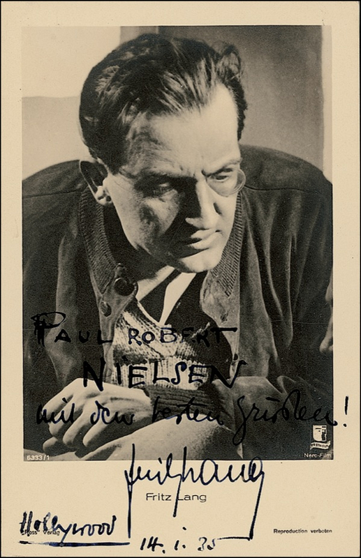 Lot 1006 Fritz Lang