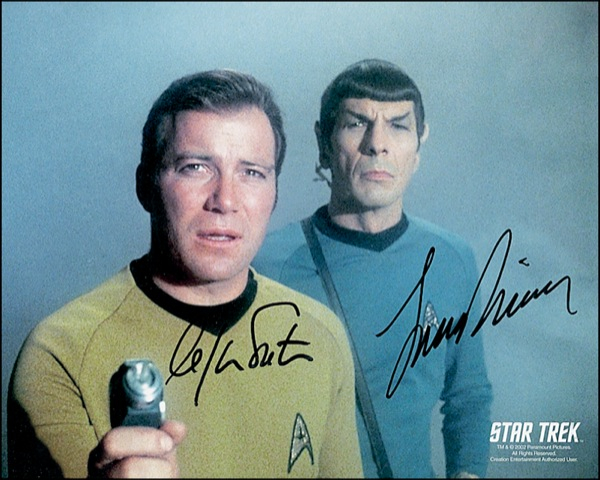 Lot 1117 Star Trek: Shatner and Nimoy