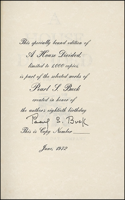 Lot 427 Pearl S. Buck