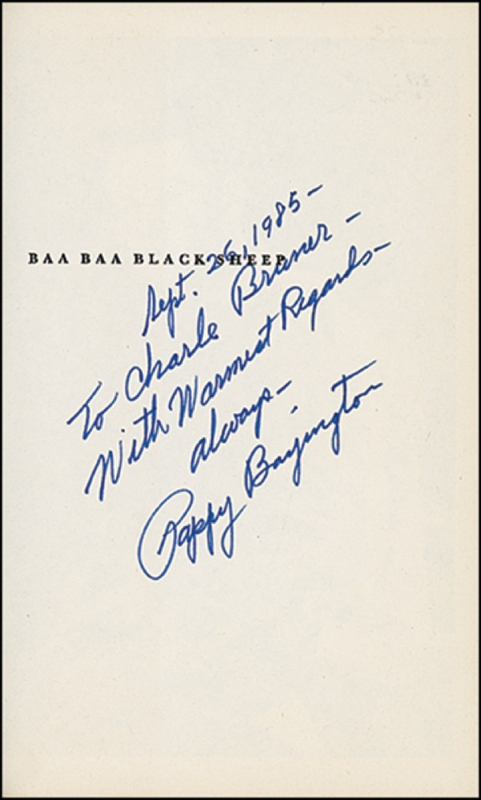 Lot 309 Pappy Boyington