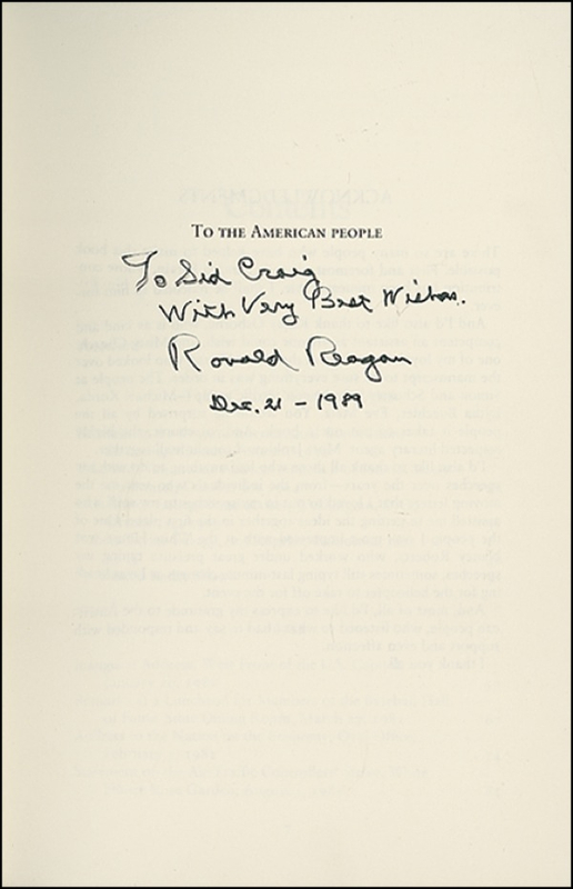 Lot 127 Ronald Reagan