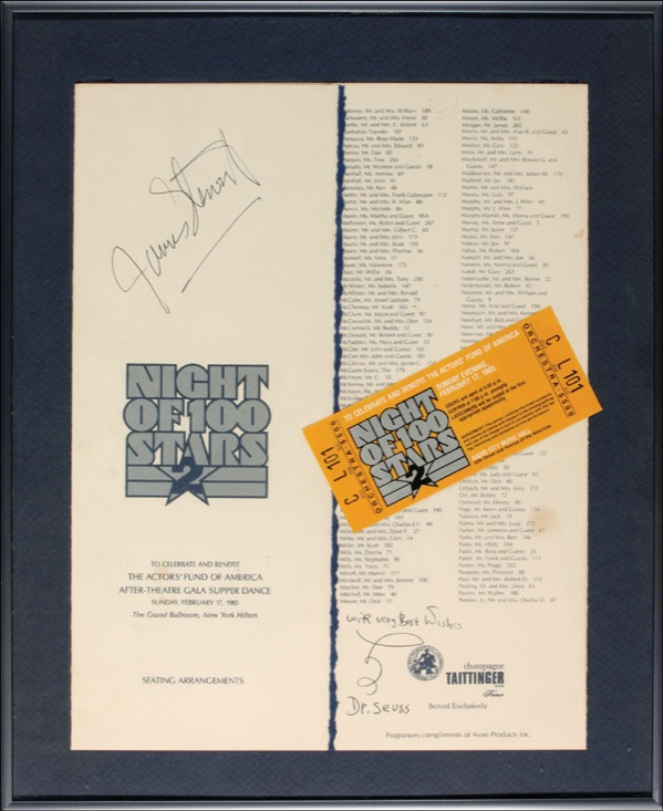 Lot 1124 James Stewart and Dr. Seuss