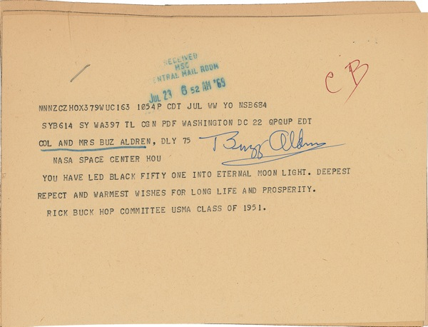 Lot 370 Buzz Aldrin