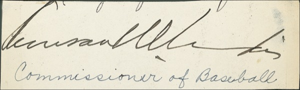 Lot 1384 Kenesaw Mountain Landis