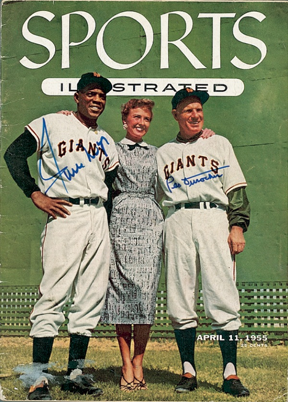 Lot 1410 Willie Mays and Leo Durocher