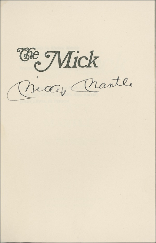Lot 1407 Mickey Mantle
