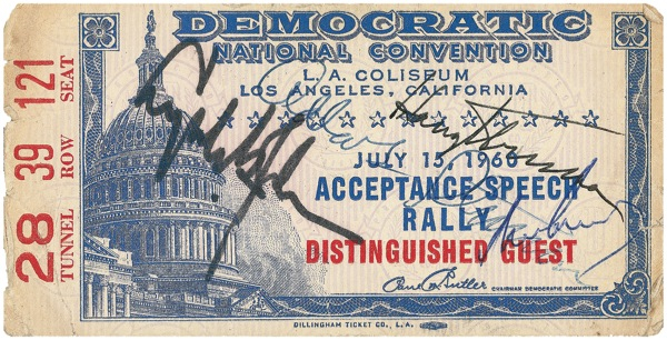 Lot 103 John F. Kennedy, Lyndon B. Johnson, and Harry S. Truman