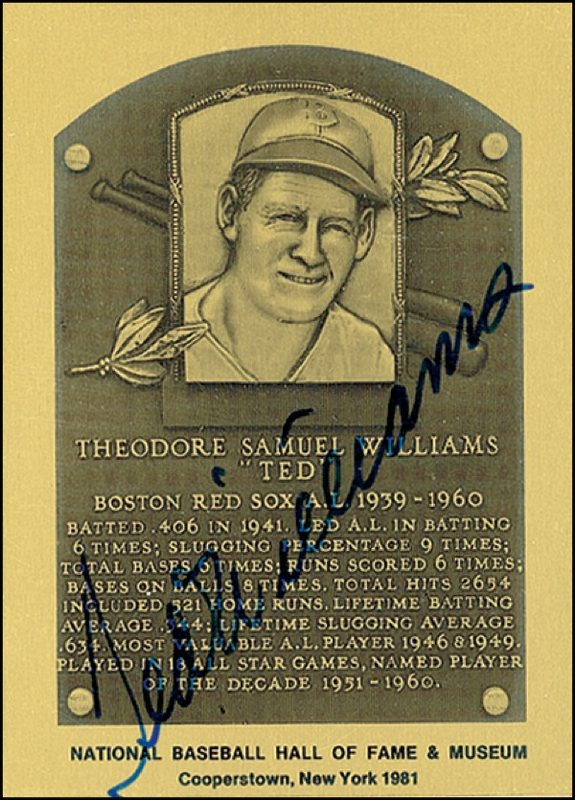 Lot 1561 Ted Williams