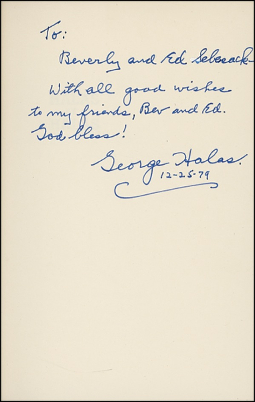 Lot 1336 George Halas